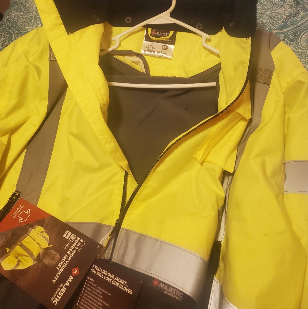 High Viz winter work coat